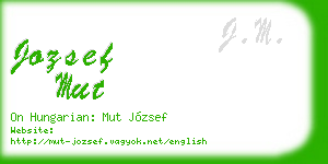 jozsef mut business card