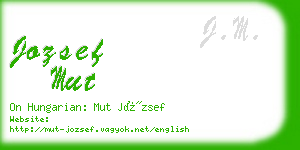 jozsef mut business card